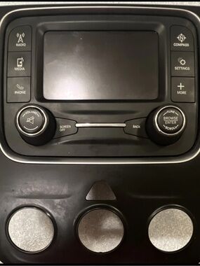 Car Audio Control Panel Display Unit - Black